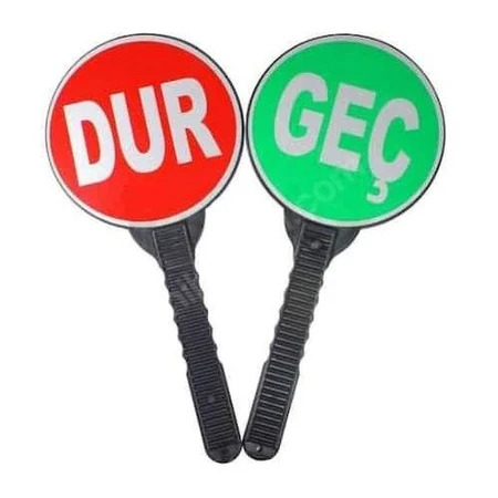 MFK 1178 UYARI TABELASI DUR GEÇ EL TİPİ REFLEKTÖRLÜ