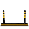 140 cm Kauçuk Taban + 2 x 75 cm Delinatör – Trafik Yol Ayırıcı Set