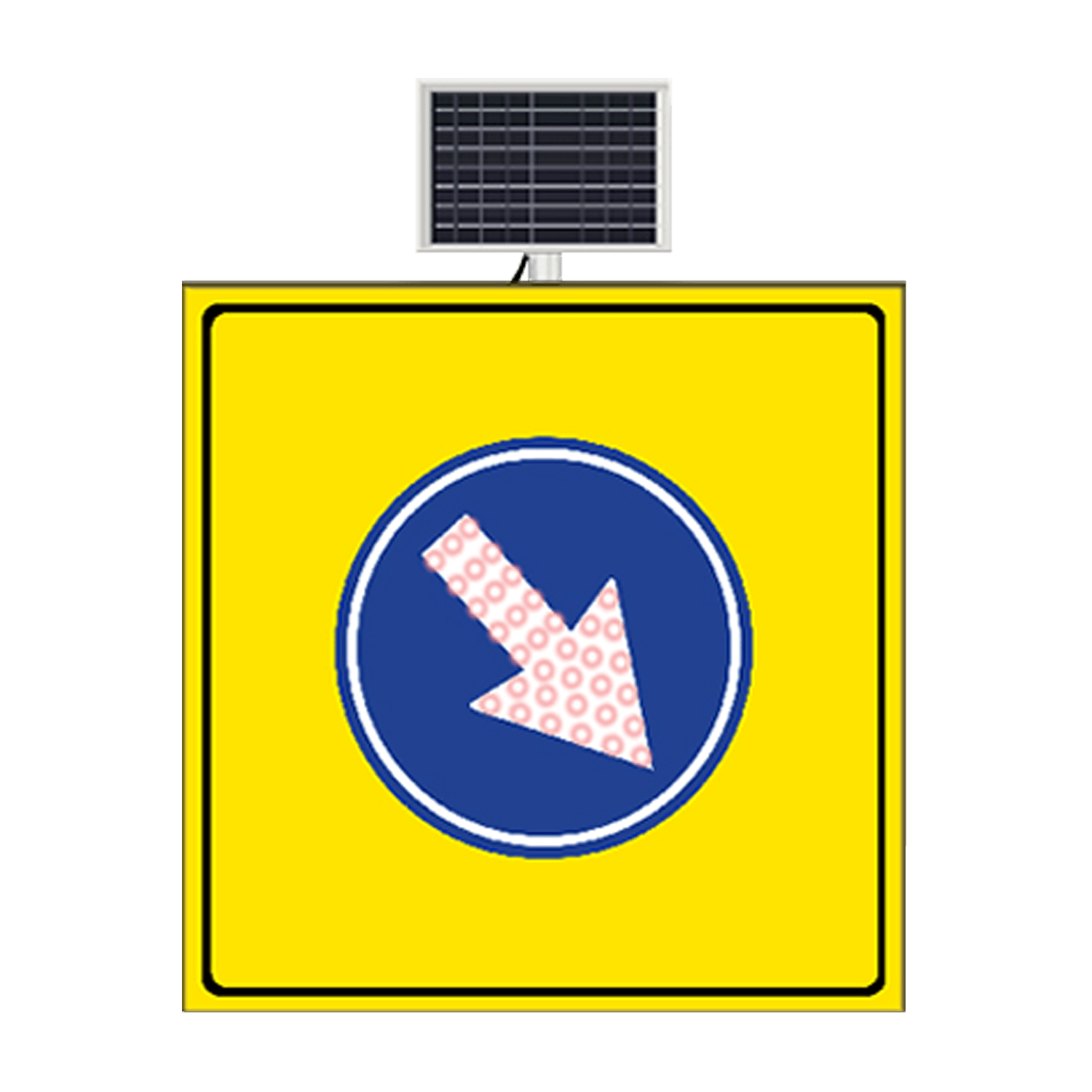 SAĞA MECBURİ YÖN SARI ZEMİN SOLAR