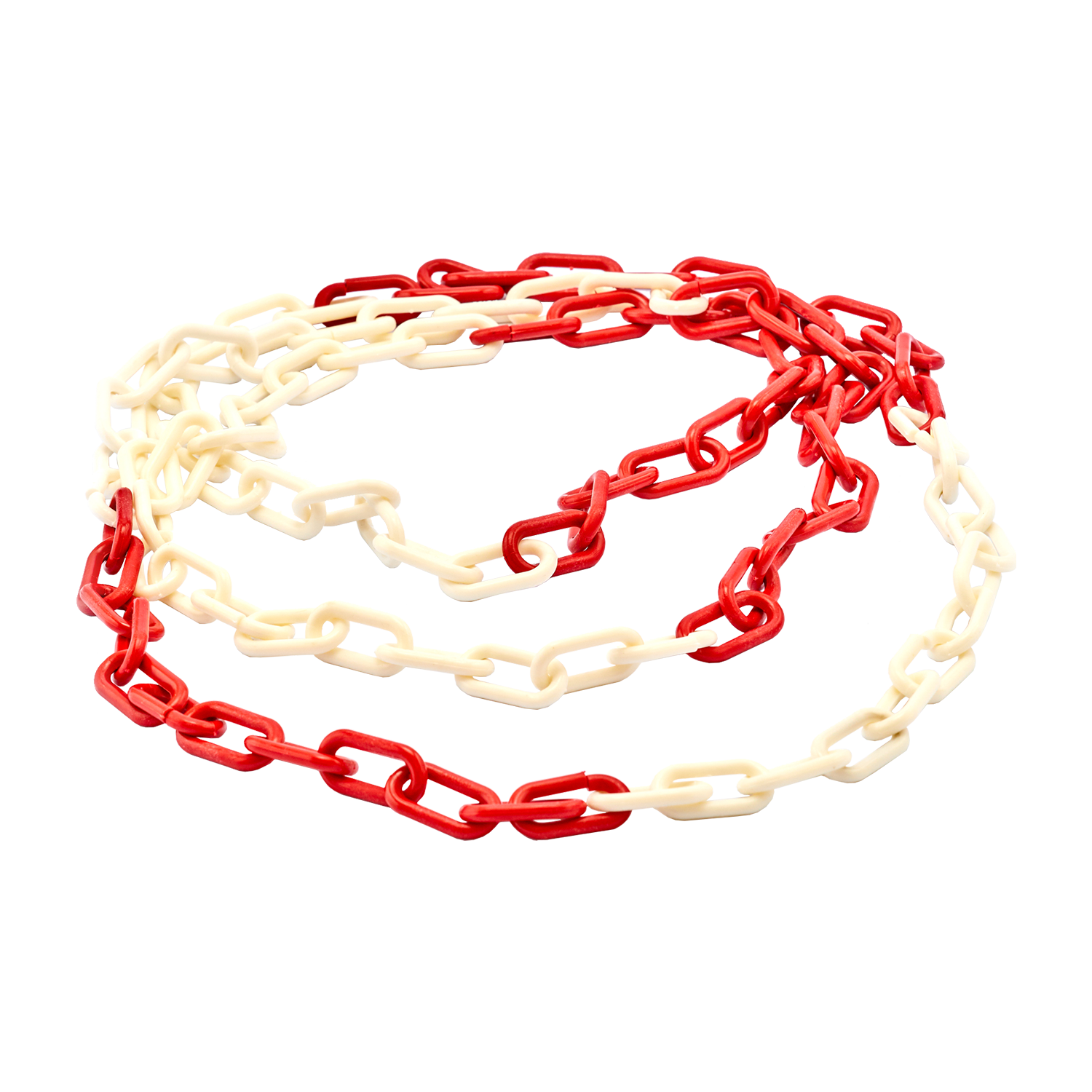 PLASTİK ZİNCİR 8MM KIRMIZI-BEYAZ (100M KOLİ)